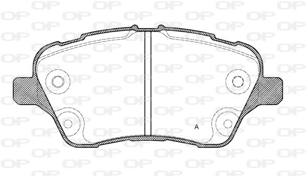 OPEN PARTS Bremžu uzliku kompl., Disku bremzes BPA1514.00